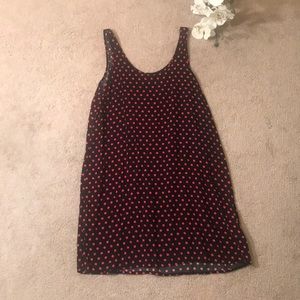 Black with pink polkadots dress